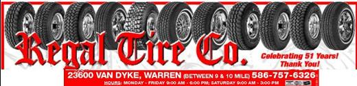 Regal Tire Banner