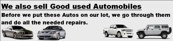 We sell Used Cars
